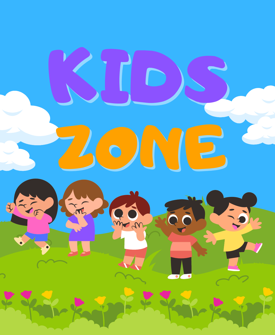 Blue Colorful Kids Zone Illustrative Instagram Story